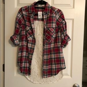 Flannel button down